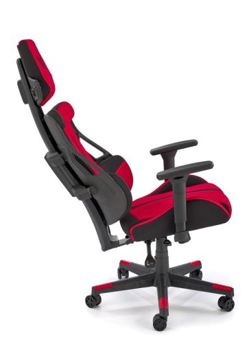 Herní židle NITRO 2 — látka, černá / červená
