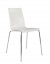 Židle LAURA - plast/kov, bílá