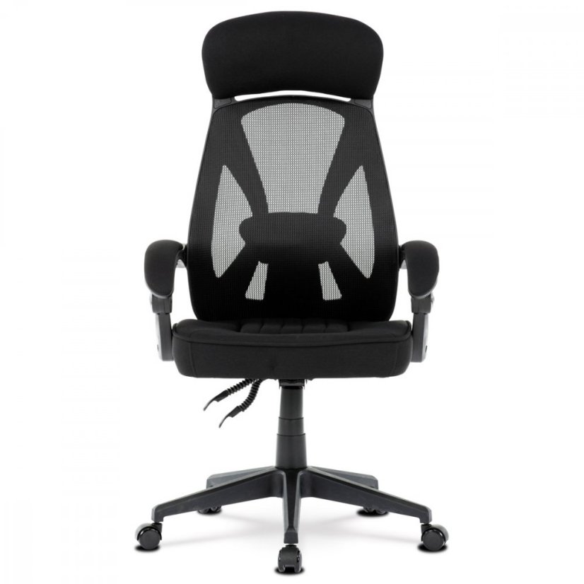 Kancelárska ergonomická stolička FOREX – látka, sieť, čierna