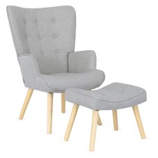 Elegantné šedé kreslo LOZANO 2 pre moderné interiéry