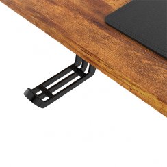Elektricky výškově nastavitelný stůl UPLIFT — 160 cm, hnědá / černá