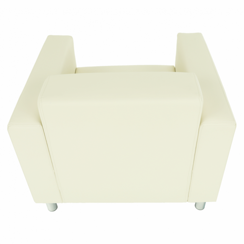 Relaxační křeslo HOMKER— ekokůže/béžová Kondela