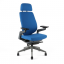 Kancelářská ergonomická židle Office Pro KARME — více barev, s podhlavníkem a područkami - Čalounění KARME: Modrá F03