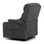 Relaxační křeslo s elektrickým polohováním HOMER - látka, šedá