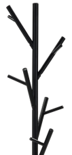 Stojanový věšák Alex — kov, černá Autronic