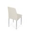 Elegantná jedálenská stolička LENA Autronic s krémovou látkou a sivými nohami