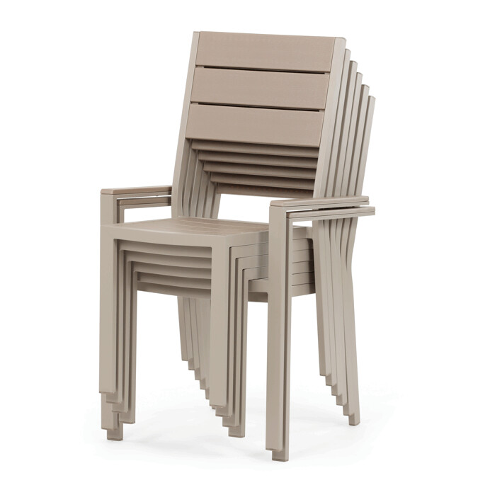 Zahradní sestava VERANDA – polywood, béžová, Autronic