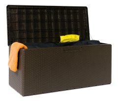 PORTOFINO zahradní plastový úložný box 340 L - hnědá