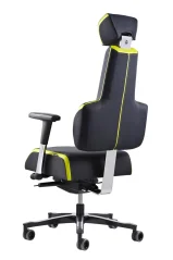 Zdravotní herní židle THERAPIA E+GAMER –⁠ černo-zelená