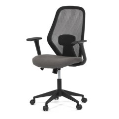 Kancelárska stolička NOVA — sieťovina, čierna