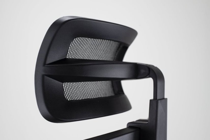 Kancelářská ergonomická židle KORINA — síť, černá, nosnost 150 kg Antares