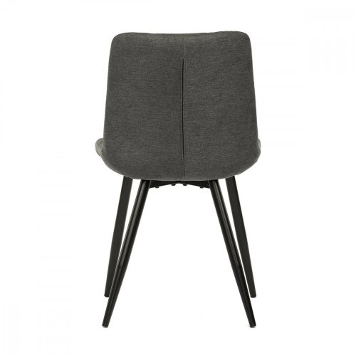Jedálenská stolička MISTY — kov, látka, čierna / viac farieb