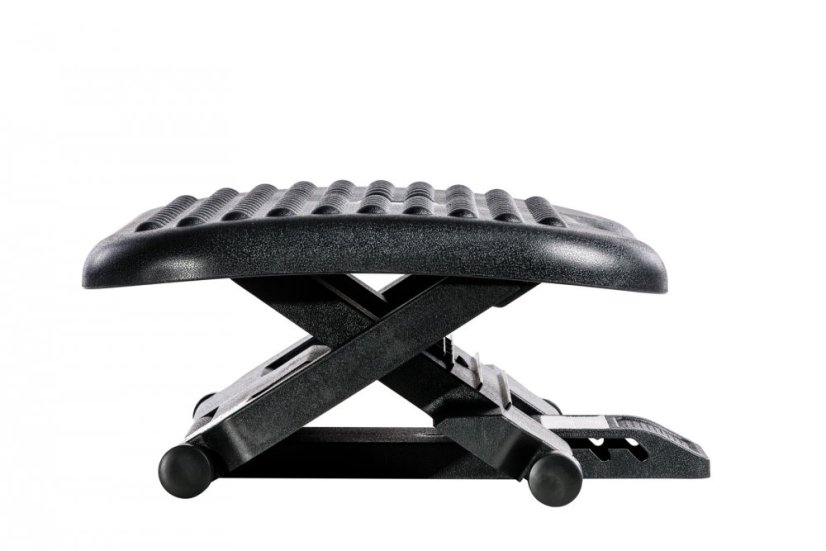 FOOTREST ADVANCED podložka pod nohy – čierna, výškovo aj uhlovo nastaviteľná