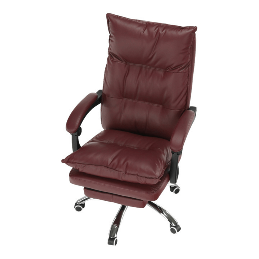 Kancelárske kreslo DRAKE — PU koža, bordó