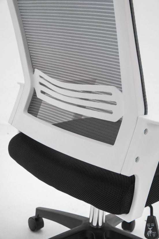 Kancelárska stolička DURANGO - sieťovina, šedá / biela