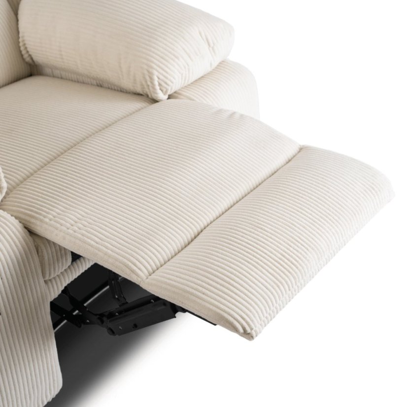 Moderné kreslo ARTURO v béžovom manšestri pre maximálny komfort