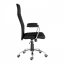 Kancelářská židle SOFT – ekokůže, černá, nosnost 130 kg