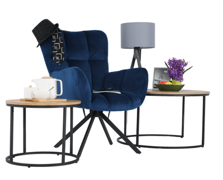 Designové otočné relaxační křeslo KOMODO — kov, více barev Kondela