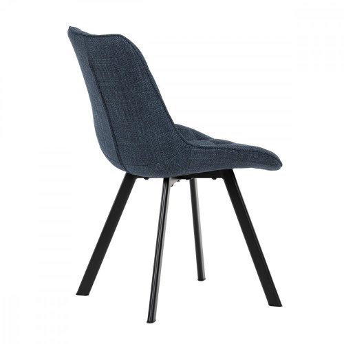 Jídelní židle VALEN — kov, látka, více barev - Barvy VALEN: Modrá