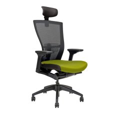 Kancelářská židle na kolečkách Office More MERENS SP – s područkami a opěrkou hlavy