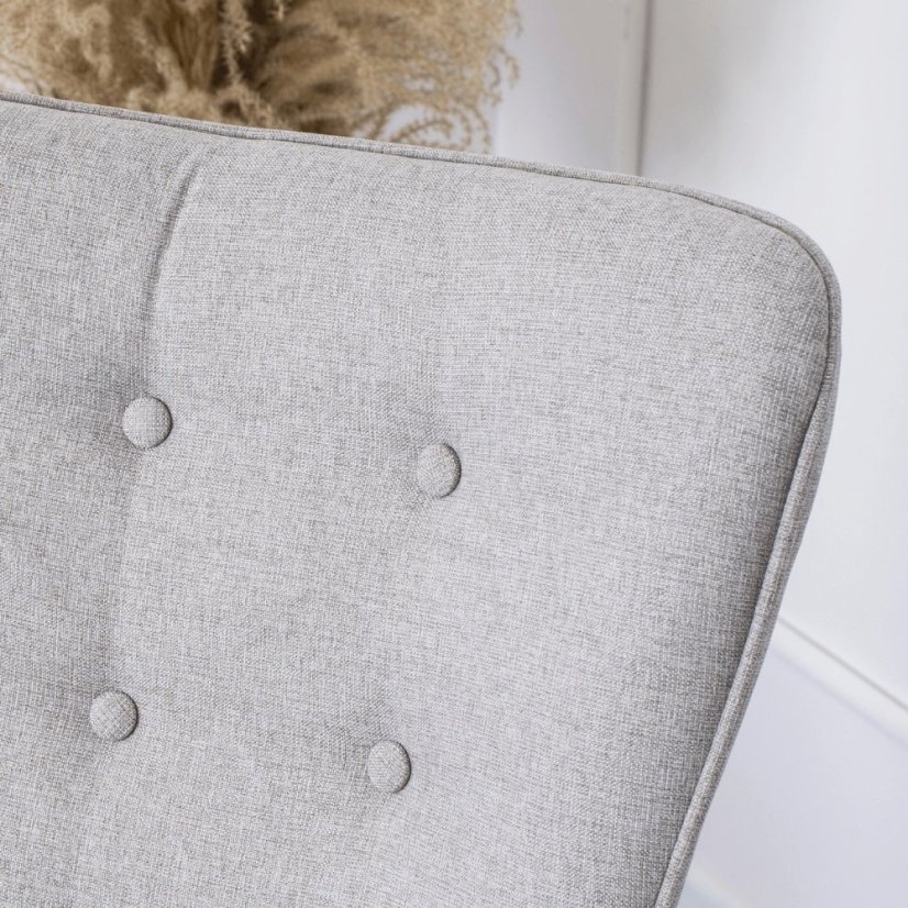 Elegantné šedé kreslo LOZANO 2 pre moderné interiéry