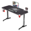 Herný stôl ULTRADESK FRAG WHITE – 140x66x76cm, so stojanom Ultradesk BEAM