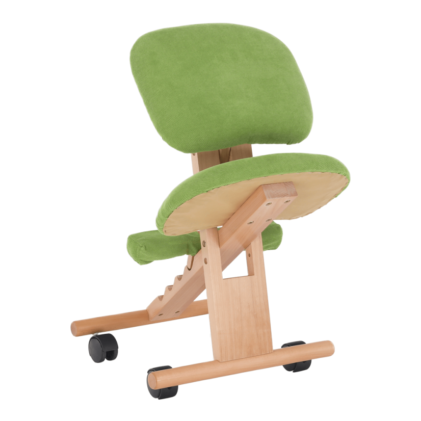 Ergonomická klekosed GROCO – zelená, látka, buk