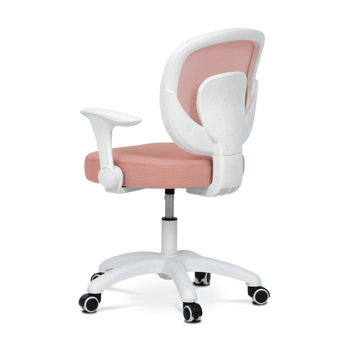 Dětská výškově nastavitelná židle AERO – růžová síťovina Autronic