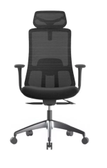 Kancelárska ergonomická stolička WISDOM s podhlavníkom - sieť, čierny plast, nosnosť 120 kg, viac farieb