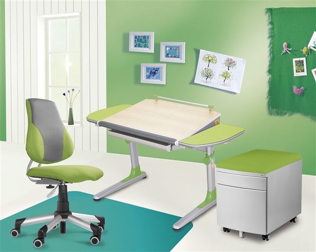 Pojízdný kontejner Mayer 32P8 30 463 — stříbrný, zelený aquaclean Mayer