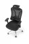 Kancelárska ergonomická stolička GILBERTO — kov, látka, sieť, čierna