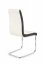 Jídelní židle JAN – ekokůže, bílá / černá