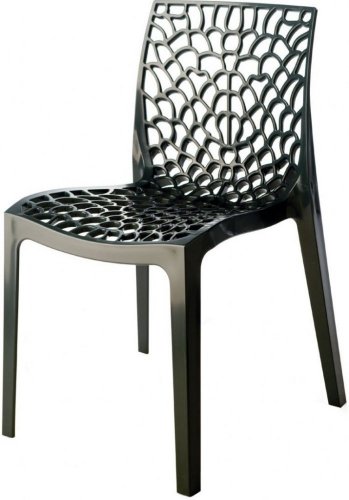 Jídelní plastová židle Stima GRUVYER – bez područek, více barev - Barva plastu Stima: Antracite