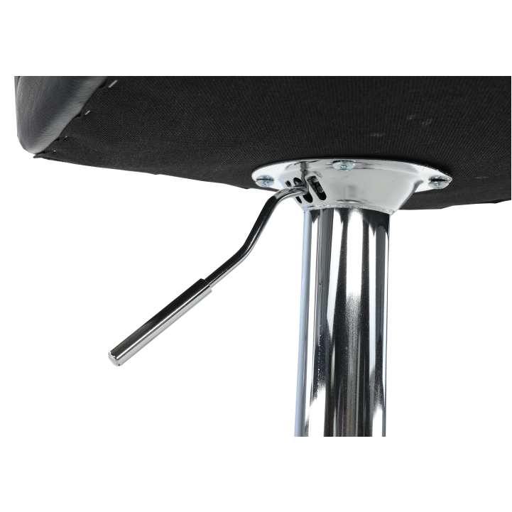 Barová židle KANDY NEW — ekokůže černá/chrom Kondela