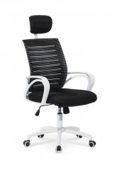 Kancelářská otočná židle SOCKET – síť, látka, černá / bílá