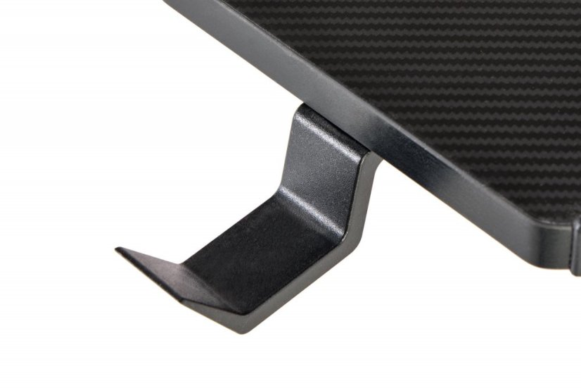 Herní stůl RAPTOR s LED s osvětlením - 122x60, černá/červená Halmar