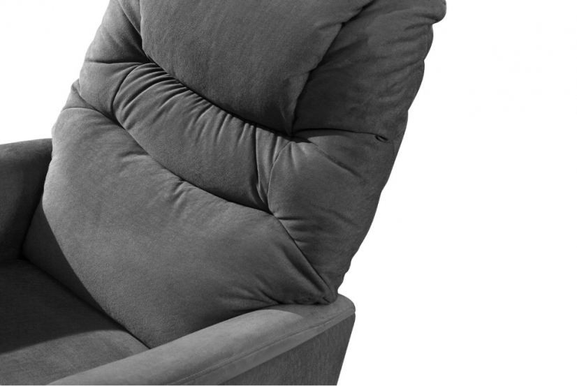 Relaxační TV křeslo VINCENT s elektrickým polohováním — šedá, 2 motory, nosnost 140 kg Autronic