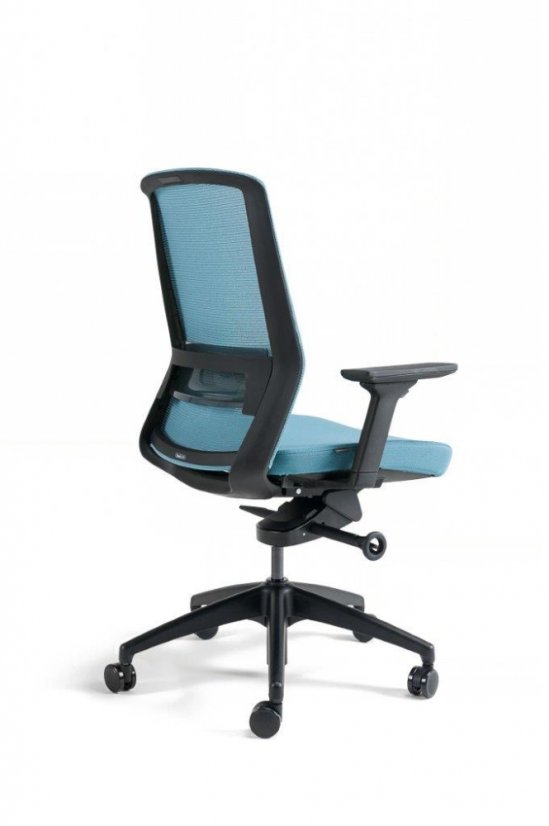 Kancelárska ergonomická stolička BESTUHL J17 BLACK — viac farieb - Farebné prevedenie J17 BLACK: Modrá