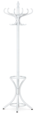 Dřevěný stojanový věšák GIOR — bílá Autronic
