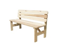 Zahradní lavice VIKING 150 — masiv, nosnost 270 kg