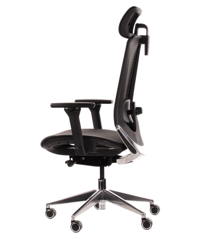 Kancelárska ergonomická stolička Sego AIR PLUS — čierna