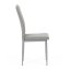 Jedálenská stolička LENA s sivým poťahom a šedými kovovými nohami