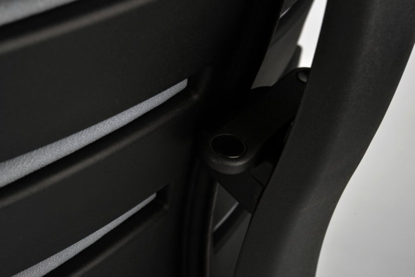 Kancelárska ergonomická stolička SPINE s podhlavníkom — látka, nosnosť 130 kg, viac farieb - Farebné varianty stoličky SPINE: Modrá