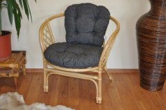 Zahradní křeslo ANTIGUA — ratan, medová / více barev