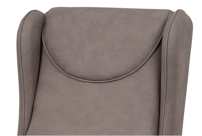 TV křeslo ušák MARLON s elektrickým polohováním — hnědá látka, 2 motory, nosnost 140 kg Autronic