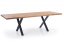 Jídelní rozkládací stůl XAVIER – 160x90x76 (+90), dub, černý Halmar