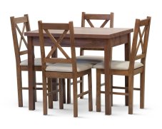 Jedálenský stôl BINGO – skladací, rozmery 90x68 cm, rôzne farby a odtiene