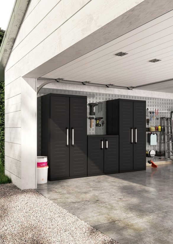 Zahradní skříň DETROIT HIGH XL - černá