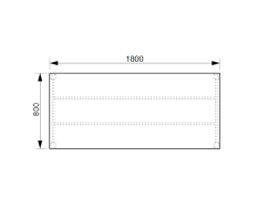 Jednací stůl UJ 1800 – rovný, 180 cm, Hobis