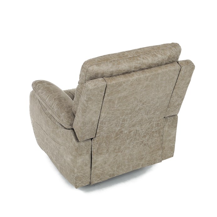 TV křeslo CHRISTOF s elektrickým polohováním — látka vintage, lanýžová Autronic